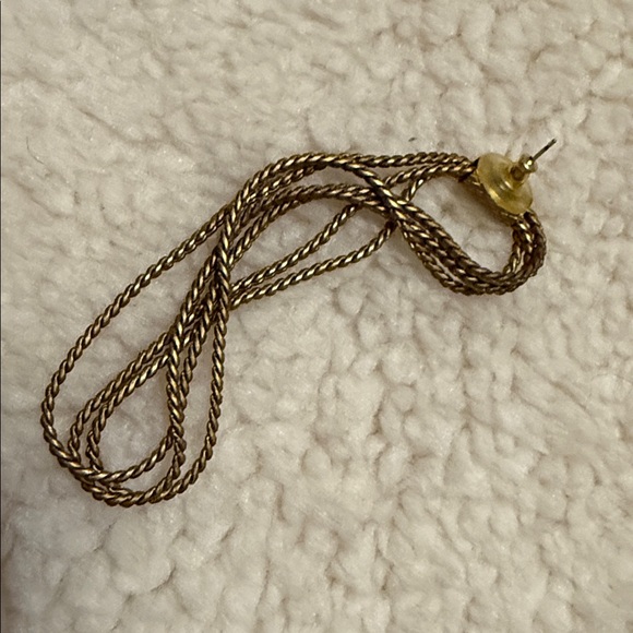 Sarah Cavender Metalworks Gold Vintage Twisted Rope Pierced Earrings